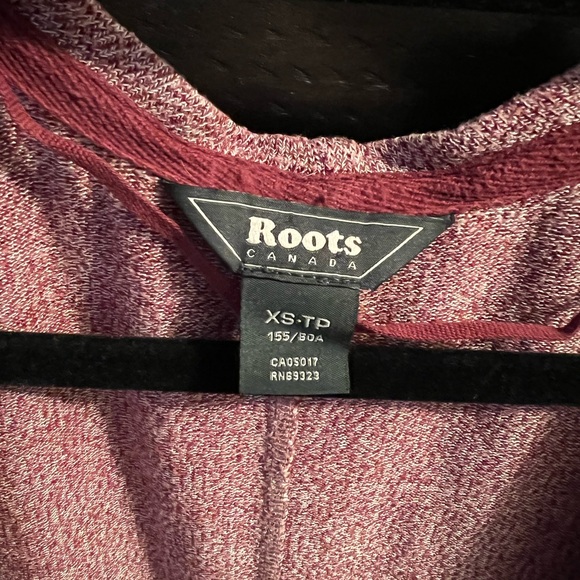 Roots Purple Salt and Pepper Lightweight Long Duster Cardigan with Rounded Hem - Picture 3 of 6